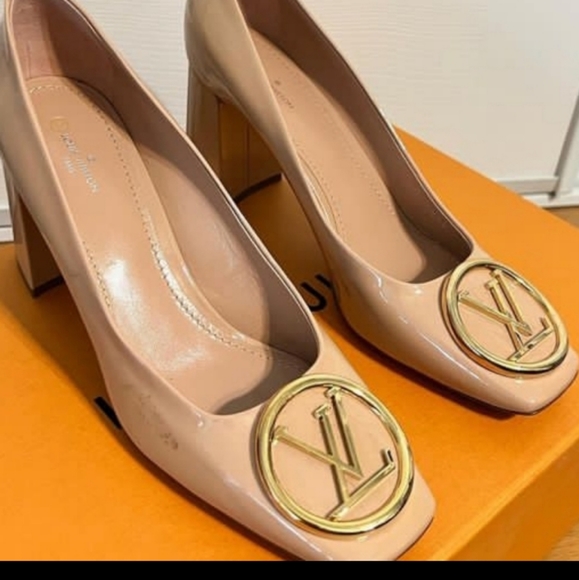 AUTH LV MEDELINE HEELS SZ EU 40 - Picture 3 of 8